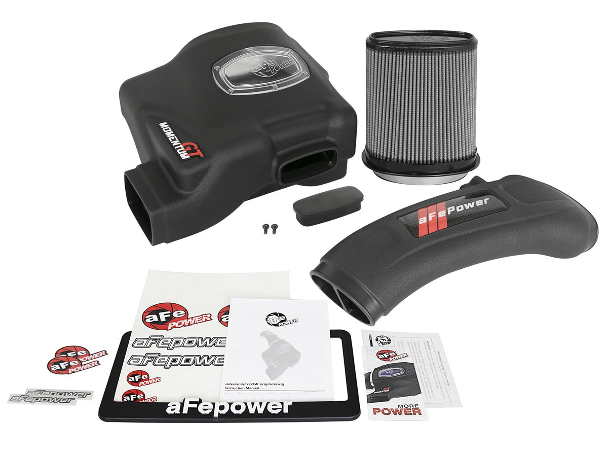 Momentum GT Cold Air Intake System w/ Pro Dry S Filter BMW 135i (E82/88) / 335i (E90/92/93) 11-13 L6-3.0L (t) N55 aFe Power-6