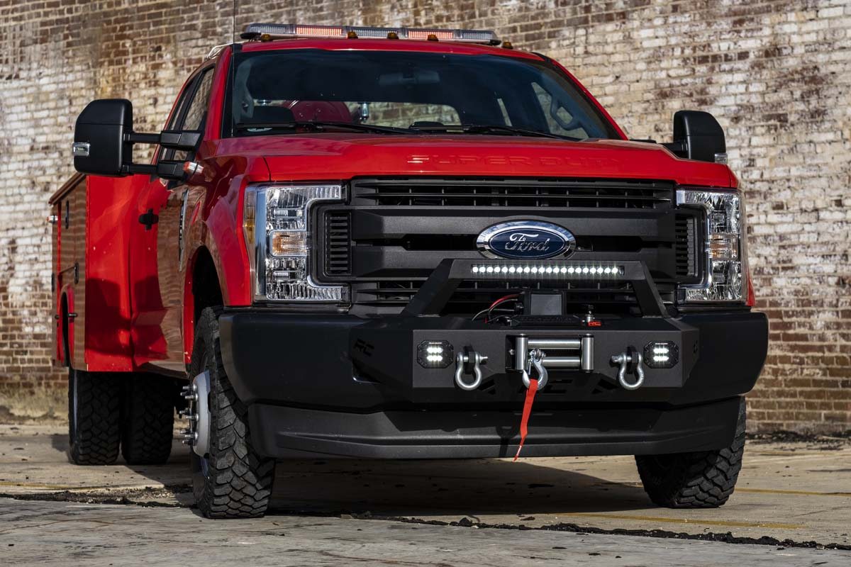 EXO Winch Mount Kit Ford F-250/F-350 Super Duty 2WD/4WD (2017-2020) Rough Country-3