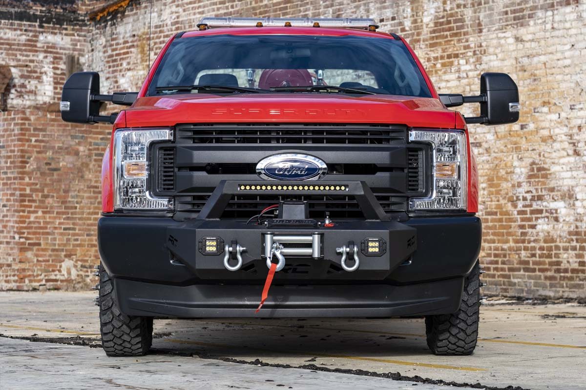 EXO Winch Mount Kit Ford F-250/F-350 Super Duty 2WD/4WD (2017-2020) Rough Country-5