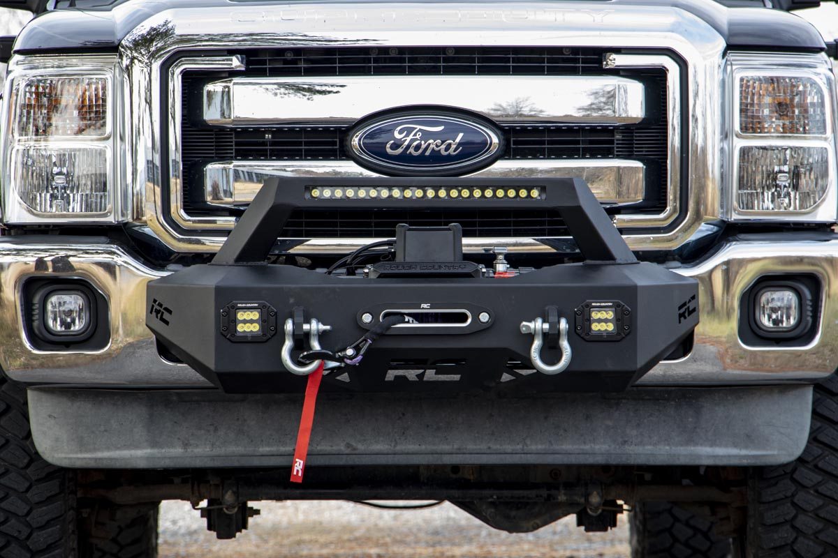 EXO Winch Mount Kit Ford F-250/F-350 Super Duty 2WD/4WD (2011-2016) Rough Country-2