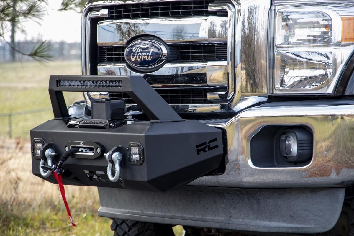 EXO Winch Mount Kit Ford F-250/F-350 Super Duty 2WD/4WD (2011-2016) Rough Country-1