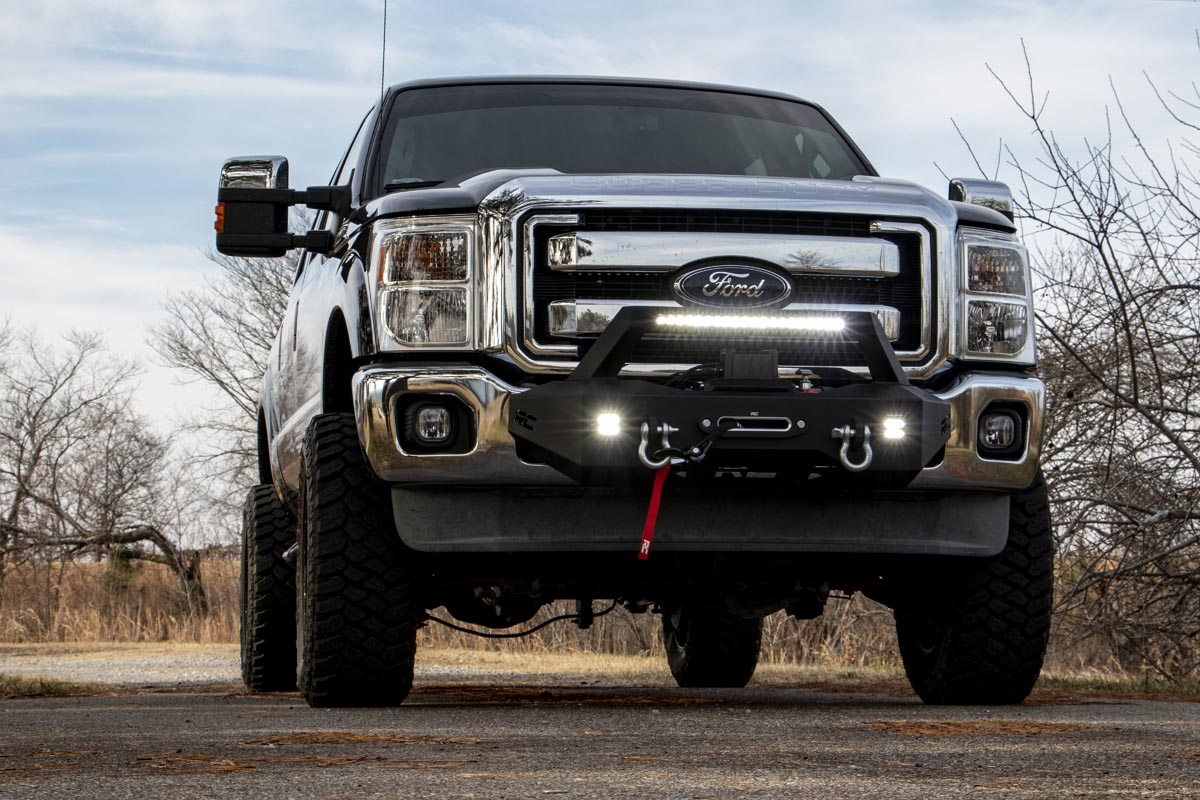 EXO Winch Mount Kit Ford F-250/F-350 Super Duty 2WD/4WD (2011-2016) Rough Country-4