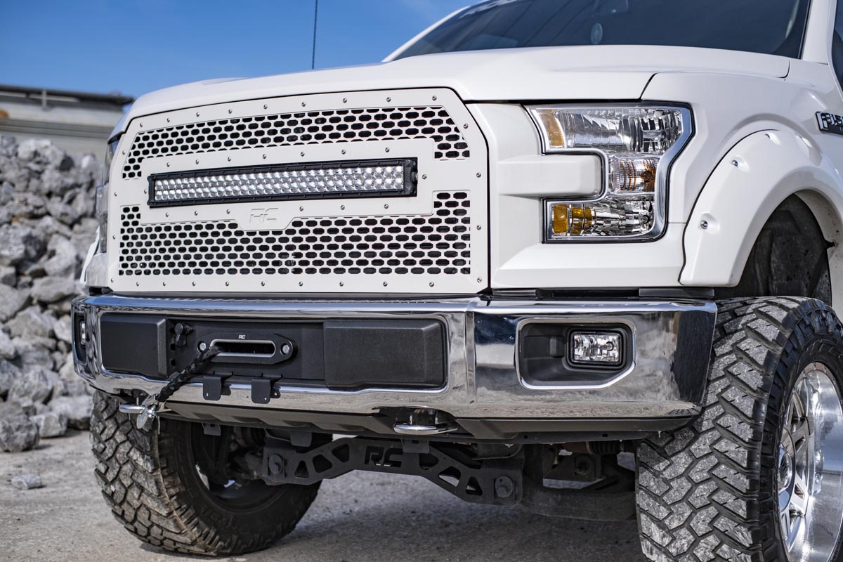 Hidden Winch Mount Ford F-150 2WD/4WD (2015-2020) Rough Country-2