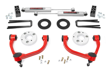3 Inch Lift Kit Red Ford F-150 4WD (2014-2020) Rough Country