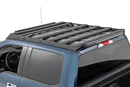 Roof Rack FR & RR 40 Inch Single Row Black LEDs Ford F-150 2WD/4WD (15-18) Rough Country-4