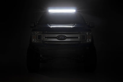 Roof Rack FR & RR 40 Inch Single Row Black LEDs Ford F-150 2WD/4WD (15-18) Rough Country-5