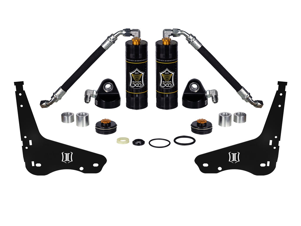 2007-2021 Toyota Tundra/2008-2022 Toyota Sequoia Coilover Reservoir W/ CDCV Upgrade Kit With Seals Pair ICON Vehicle Dynamics