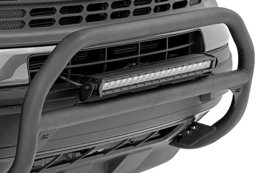 Nudge Bar 20 Inch Black Single Row LED Ford Bronco Sport 4WD (2021-2024) Rough Country-1