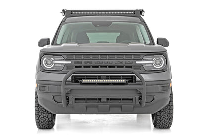 Nudge Bar 20 Inch Black Single Row LED Ford Bronco Sport 4WD (2021-2024) Rough Country-2