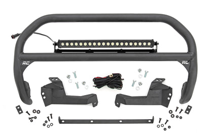 Nudge Bar 20 Inch Black Single Row LED Ford Bronco Sport 4WD (2021-2024) Rough Country