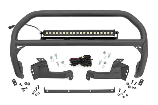 Nudge Bar 20 Inch Black Single Row LED Ford Bronco Sport 4WD (2021-2024) Rough Country