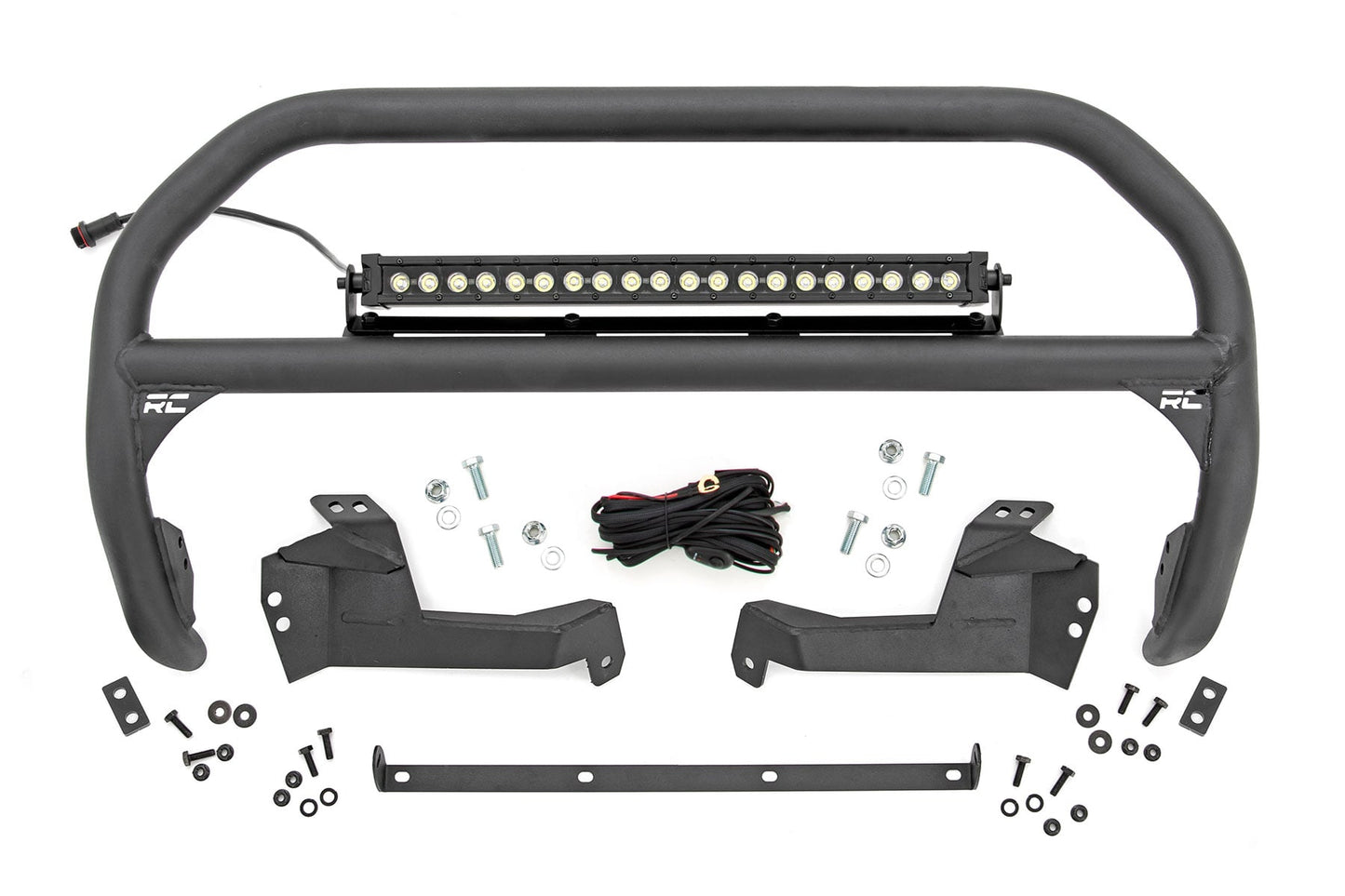 Nudge Bar 20 Inch Black DRL Single Row LED Ford Bronco Sport 4WD (21-24) Rough Country
