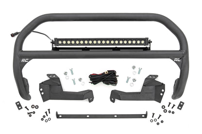 Nudge Bar 20 Inch Black DRL Single Row LED Ford Bronco Sport 4WD (21-24) Rough Country