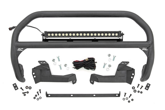 Nudge Bar 20 Inch Black DRL Single Row LED Ford Bronco Sport 4WD (21-24) Rough Country