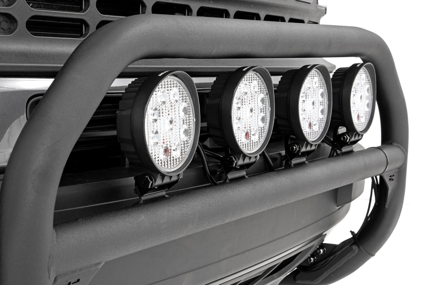 Nudge Bar 4 Inch Round Led (x4) Ford Bronco Sport 4WD (2021-2024) Rough Country-4
