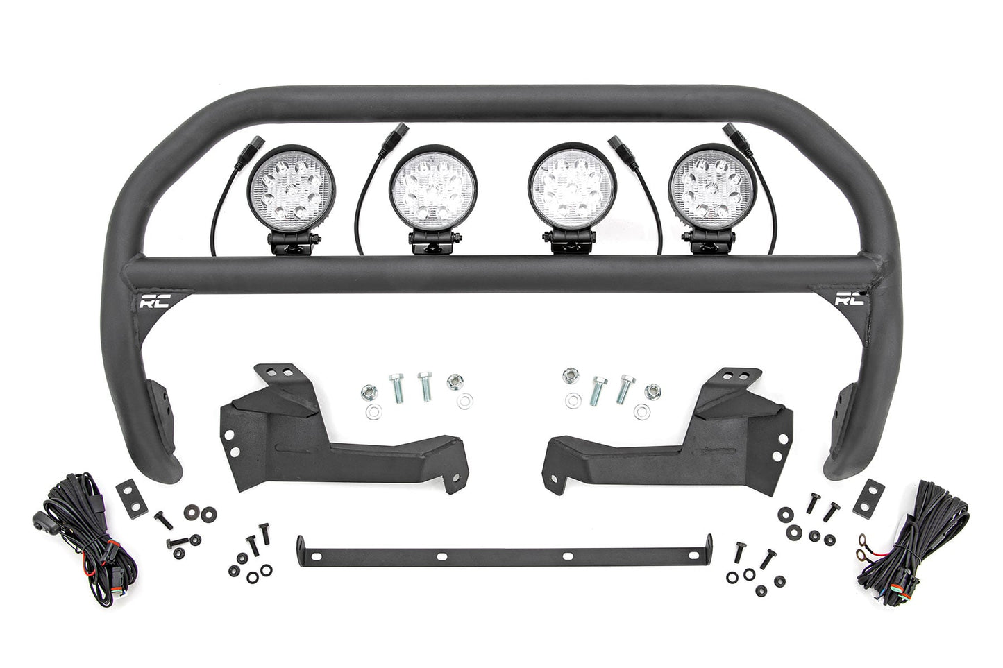 Nudge Bar 4 Inch Round Led (x4) Ford Bronco Sport 4WD (2021-2024) Rough Country