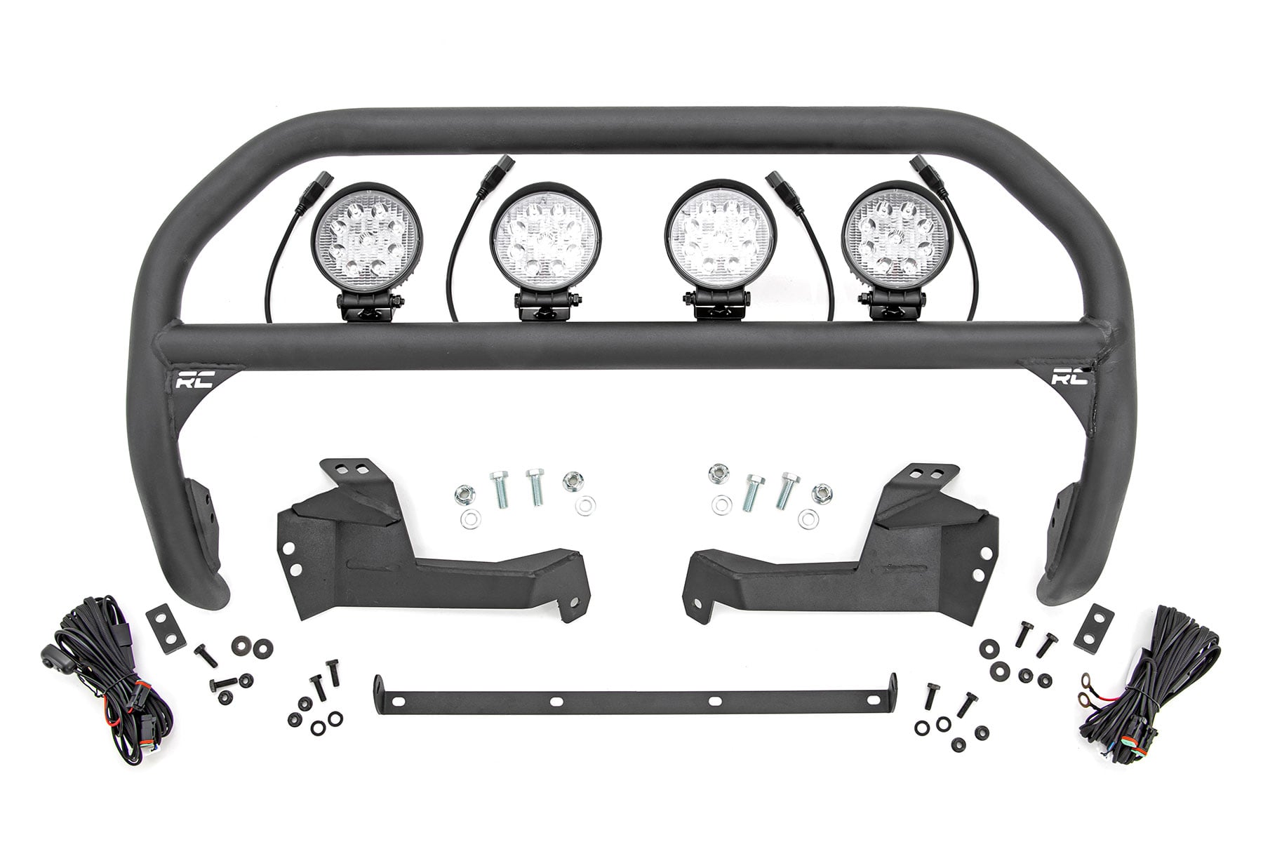 Nudge Bar 4 Inch Round Led (x4) Ford Bronco Sport 4WD (2021-2024) Rough Country