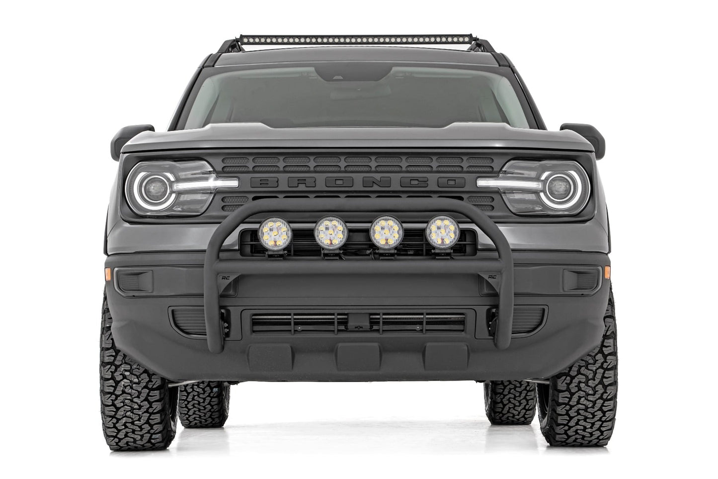 Nudge Bar 4 Inch Round Led (x4) Ford Bronco Sport 4WD (2021-2024) Rough Country-2
