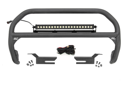 Rough Country Nudge Bar 20 Inch Black Series Single Row LED 21-Up Ford Bronco 4WD Rough Country