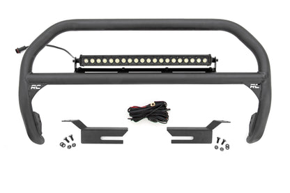 Nudge Bar 20 Inch Black Single Row LED Ford Bronco 4WD (2021-2025) Rough Country
