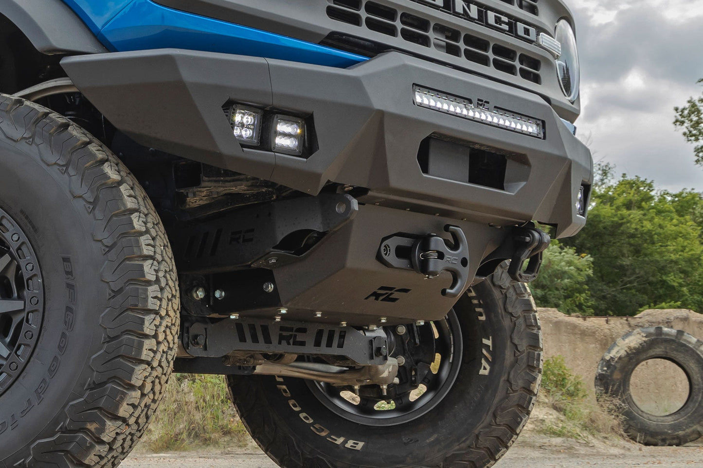 Hidden Winch Mount 12000S Ford Bronco 4WD (2021-2025) Rough Country-3