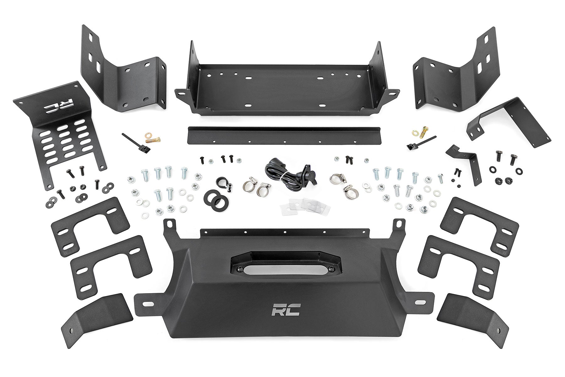 Hidden Winch Mount All Models Ford Bronco 4WD 21-Up Rough Country-2