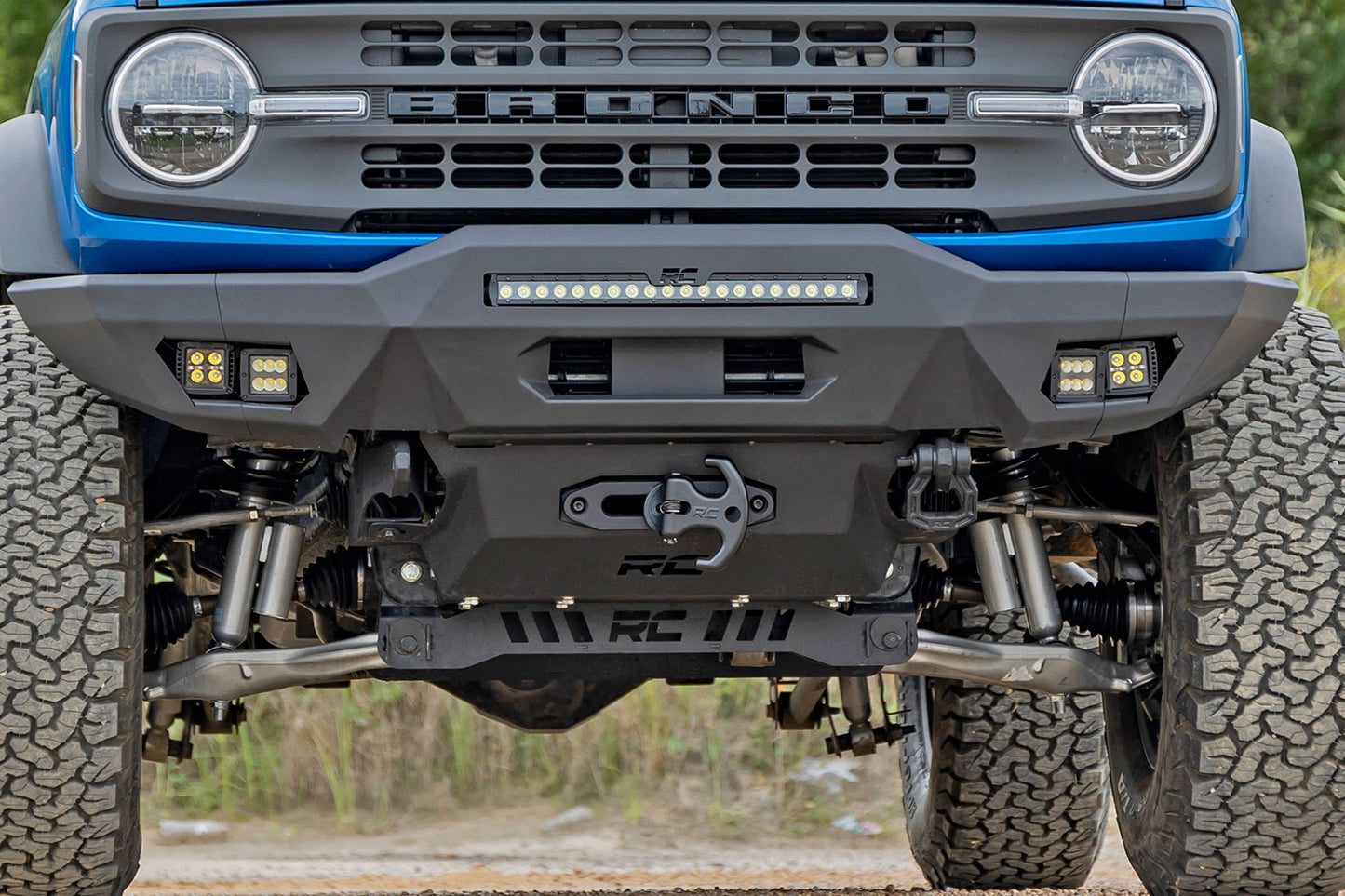 Hidden Winch Mount All Models Ford Bronco 4WD (2021-2025) Rough Country-3