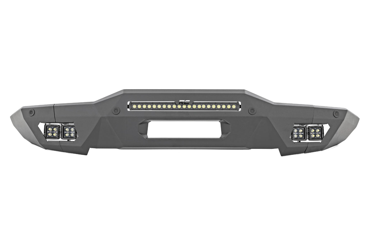 Front Bumper Modular Full Wings Amber DRL Ford Bronco 4WD (2021-2025) Rough Country