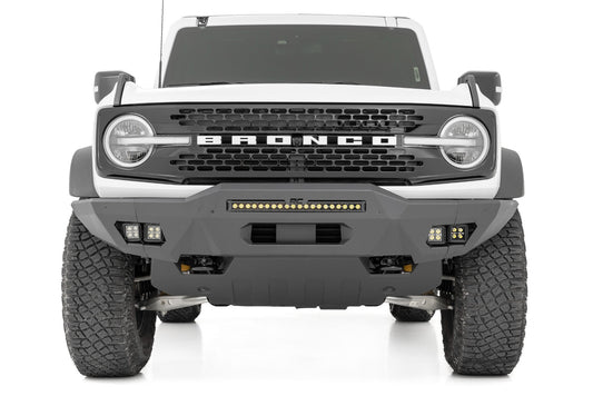 Front Bumper Modular Full Wings Amber DRL Ford Bronco 4WD (2021-2025) Rough Country-1