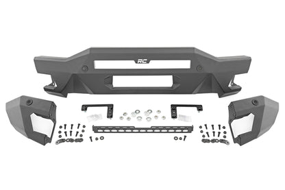 Front Bumper Modular Full Wings Flood Fog Ford Bronco 4WD (21-25) Rough Country-5