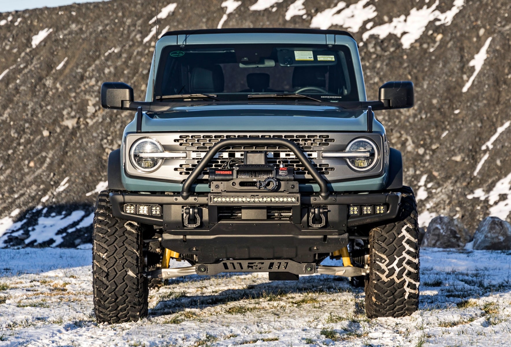 5 Inch Lift Kit Badlands (Non Sasquatch) 2.3L Ford Bronco 4WD (2021-2025) Rough Country-3