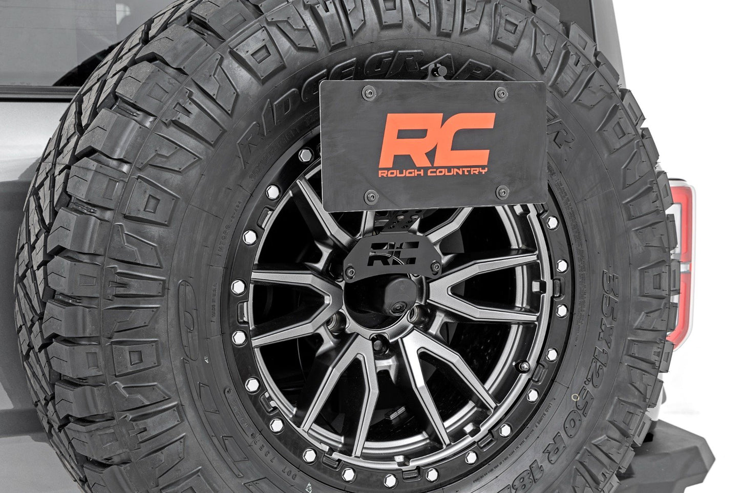 Rough Country License Plate Relocation Bracket Ford Bronco 4WD 21-Up Rough Country