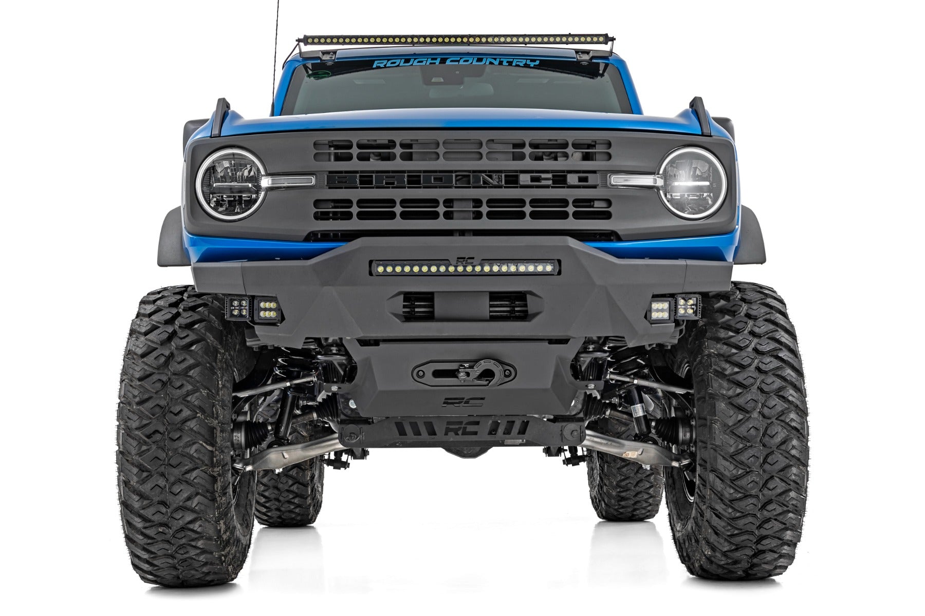 7 Inch Lift Kit 4-Door Base Ford Bronco 4WD (2021-2025) Rough Country-2