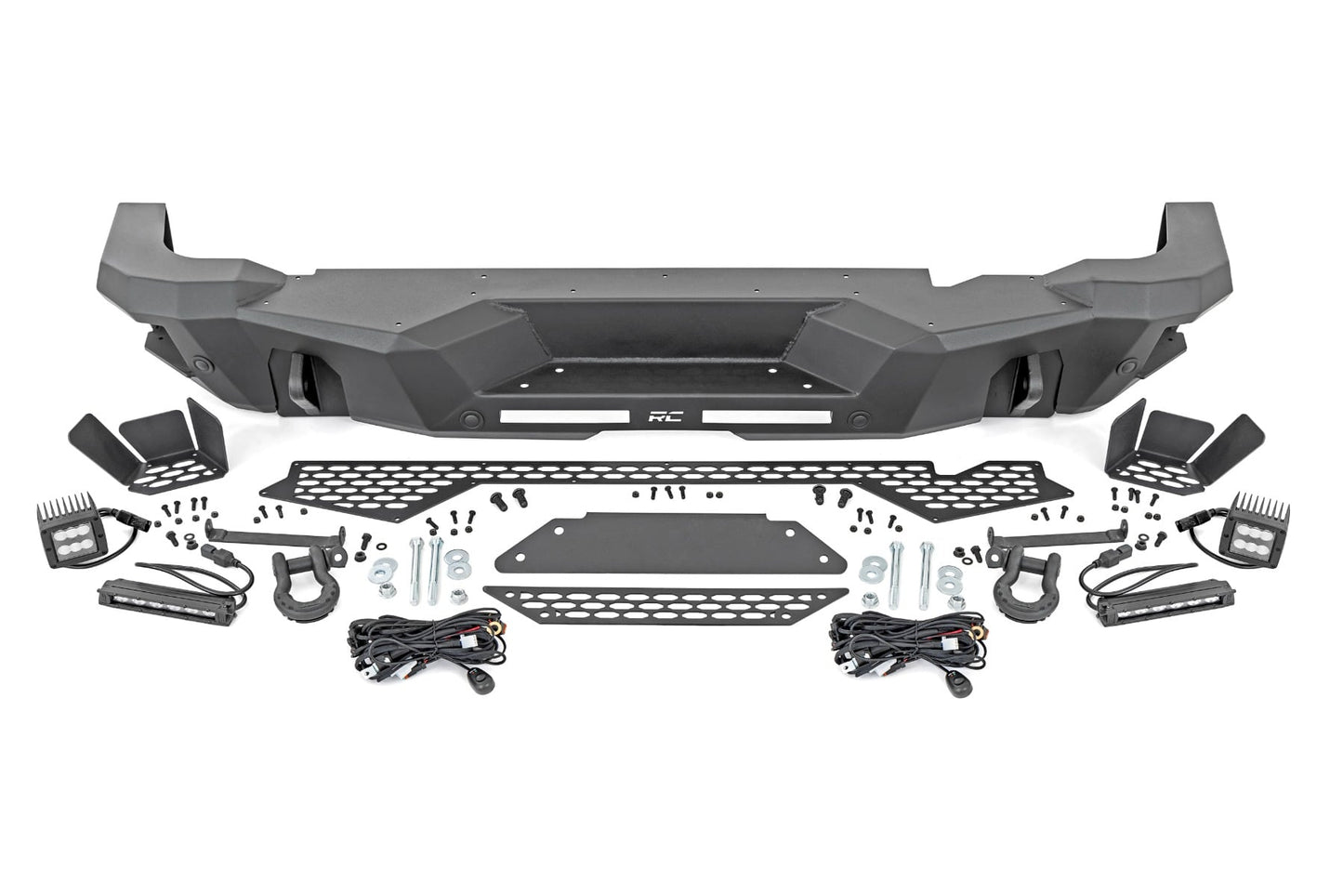 Rear Bumper Black Series LED Flood Ford Bronco 4WD (2021-2025) Rough Country-4