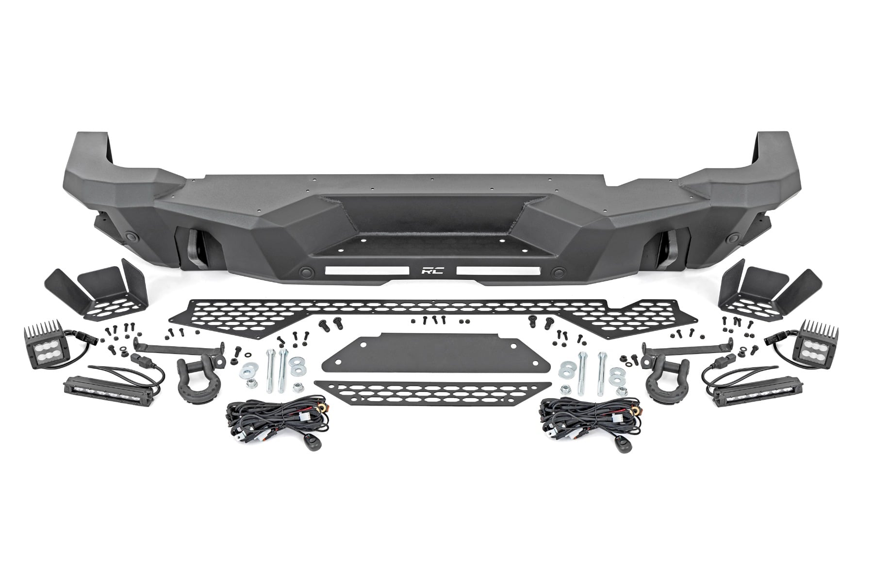 Rear Bumper Black Series LED Flood Ford Bronco 4WD (2021-2025) Rough Country-4