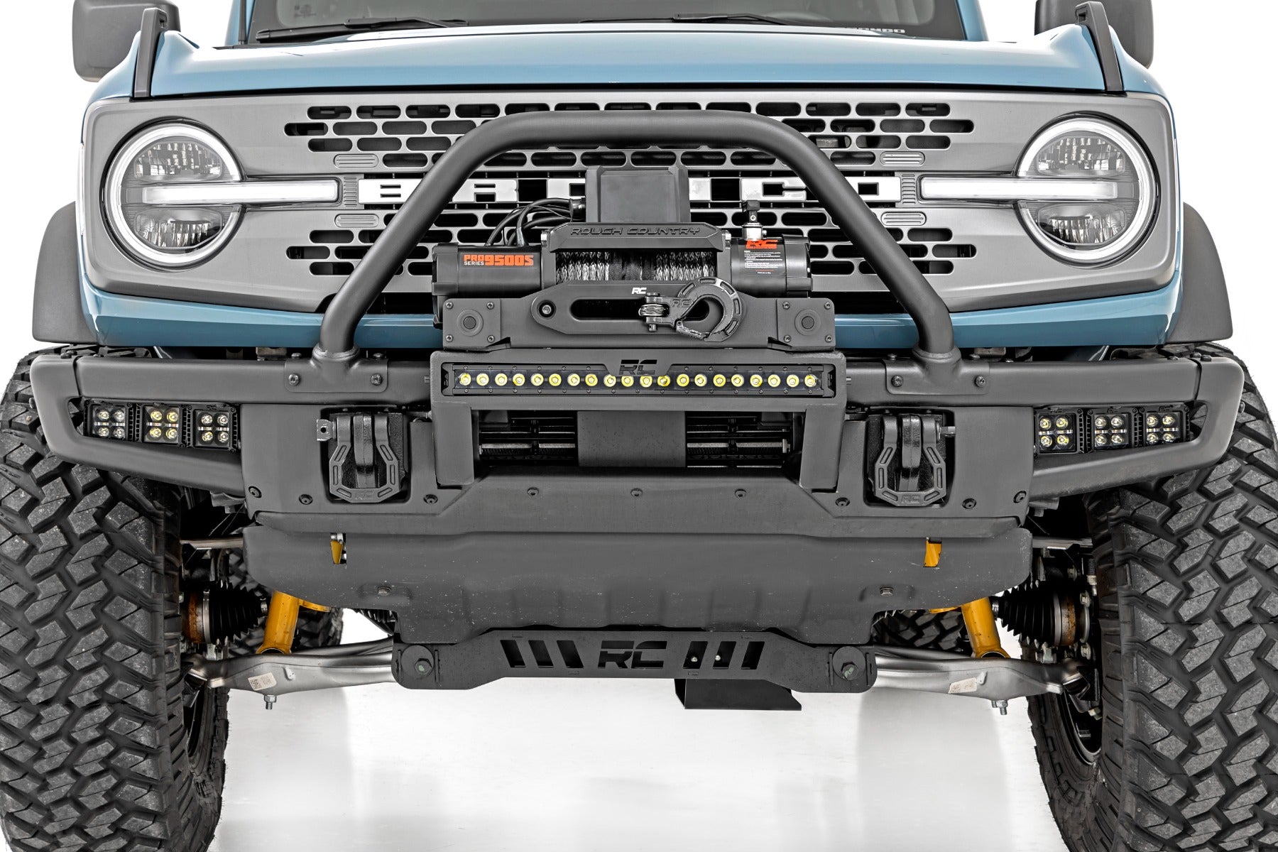 High Winch Mount All Models 12000S Ford Bronco 4WD (2021-2025) Rough Country-5