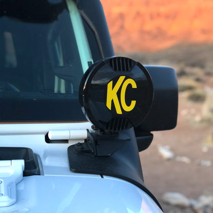 Cover 6 Inch Slimlite Black Each KC Hilites-2