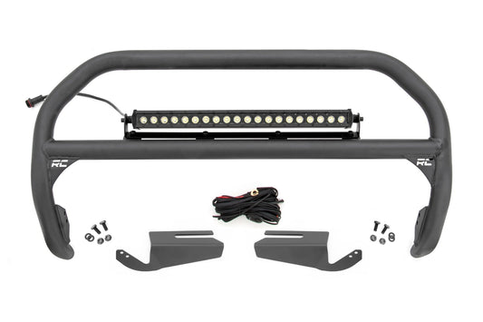 Nudge Bar 20 Inch Black Single Row LED OE Modular Steel - Ford Bronco (21-25) Rough Country