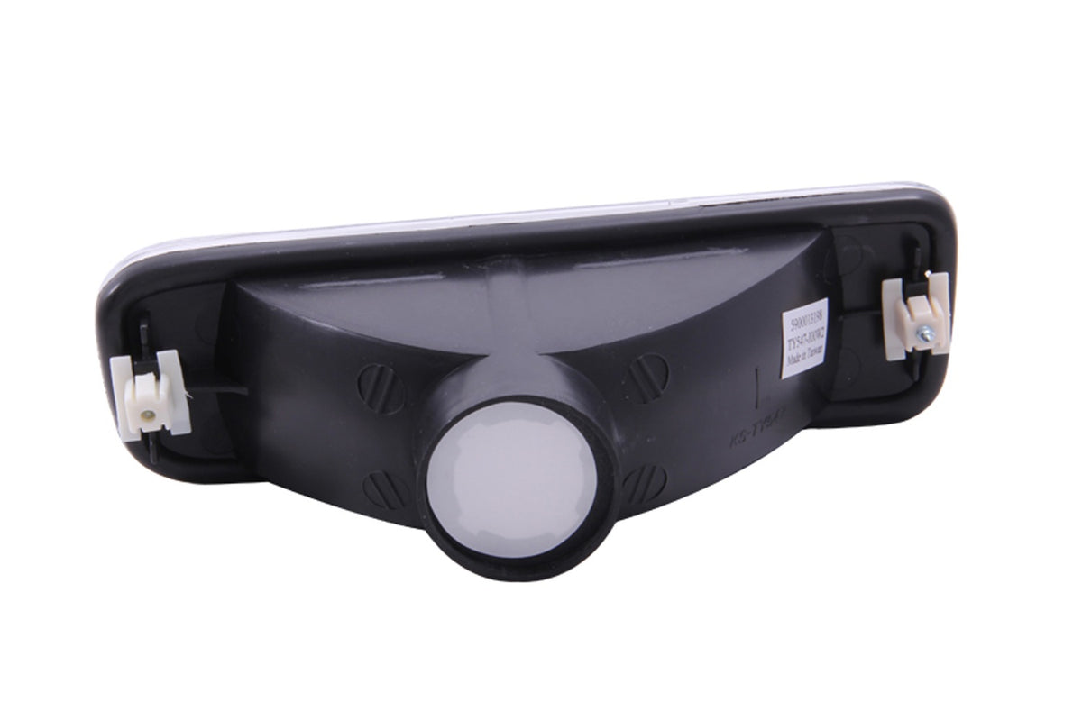 Euro Parking Lights Clear Lens Chrome Housing Pair Toyota Tacoma 1995-1997 AnzoUSA-1