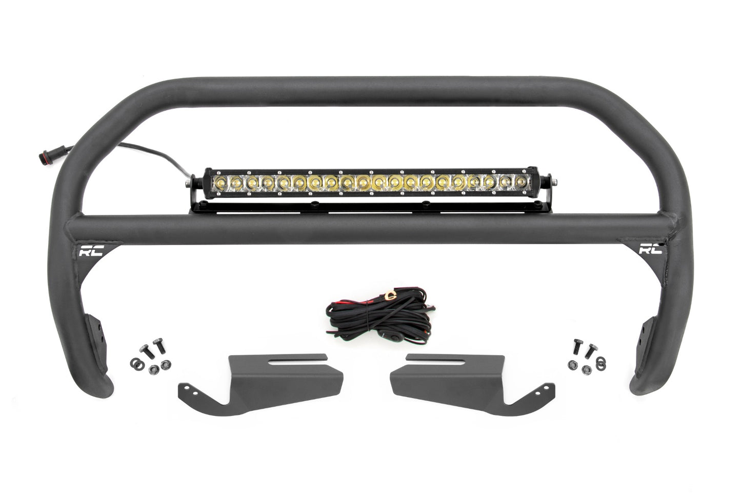 Nudge Bar 20 Inch Chrome Single Row LED OE Modular Steel Ford Bronco (21-25) Rough Country