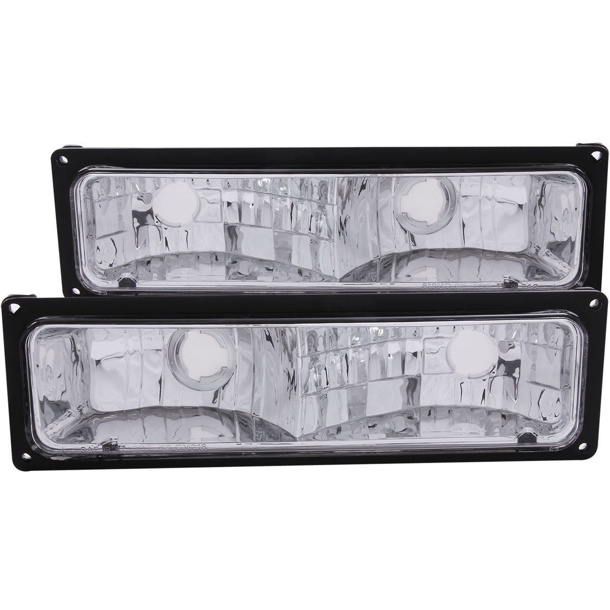Euro Black Housing Pair Chevy/GMC Trucks/SUVs 1988-2000 AnzoUSA