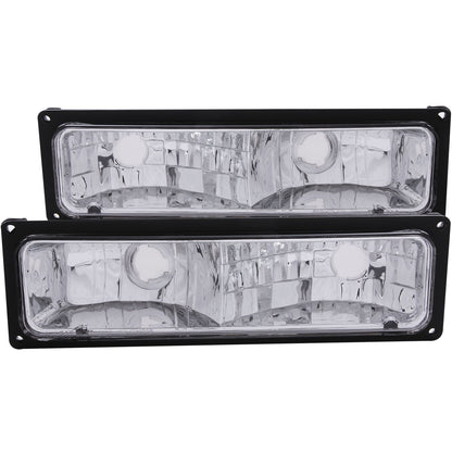 Euro Black Housing Pair Chevy/GMC Trucks/SUVs 1988-2000 AnzoUSA