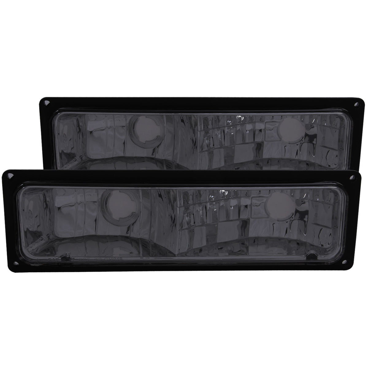 Euro Smoke Lens Black Housing Pair Chevy/GMC Trucks/SUVs 1988-2000 AnzoUSA