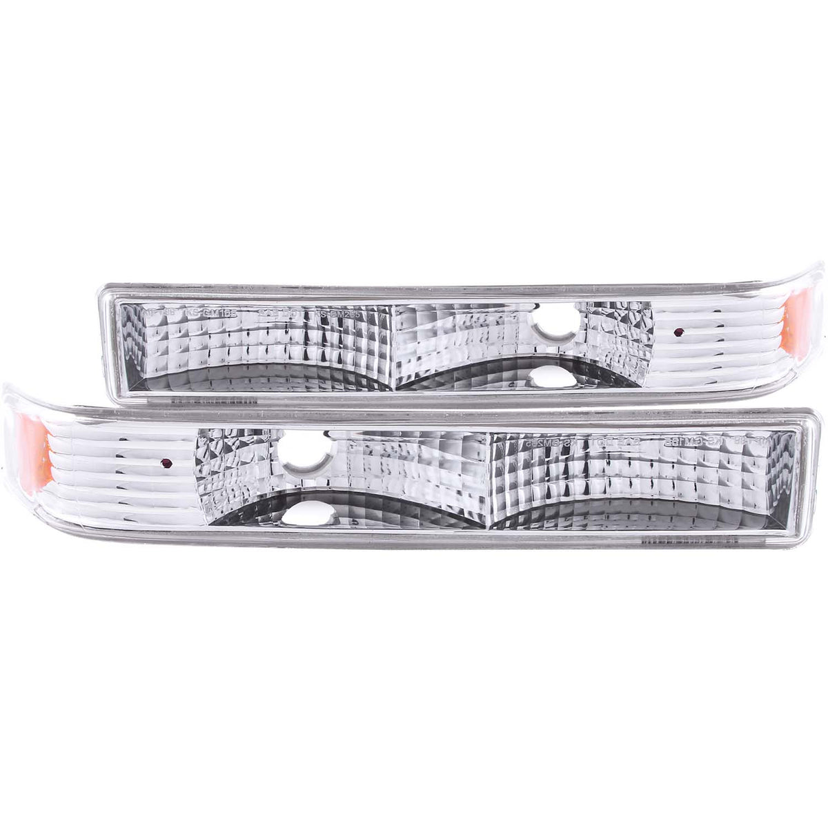 Pair Euro Clear Lens Chrome Housing Chevrolet Blazer/S10 1998-2004 AnzoUSA