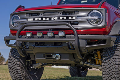 Nudge Bar 20 Inch Chrome Single Row LED OE Modular Steel Ford Bronco (21-25) Rough Country-5