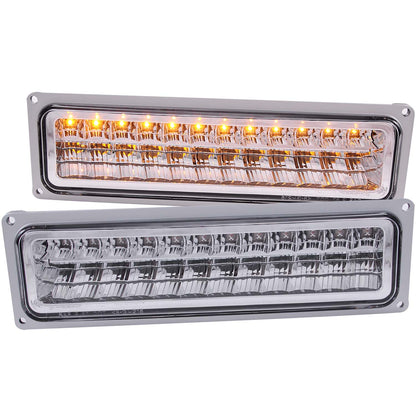 LED Clear Lens Chrome Housing Pair Chevy/GMC Trucks/SUVs 1988-2000 AnzoUSA