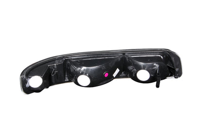 Euro Clear Lens Black Housing Amber Reflector Pair Chevrolet Silverado 1500/2500 1999-2002, 1500 HD/2500 HD/3500 2001-2002, Chevrolet Suburban 1500/2500/Tahoe 2000-2006 AnzoUSA-1