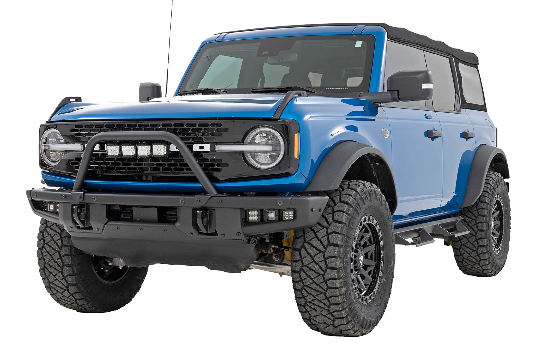 Safari Bar 3 Inch OSRAM (Quad) Wide OE Modular Steel Ford Bronco (21-25) Rough Country-1