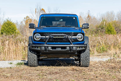 Safari Bar 12 Inch LED Light Bar Black DRL Single Row OE Modular Steel Ford Bronco (21-25) Rough Country-4