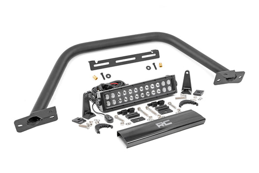 Safari Bar 12 Inch LED Light Bar Black Dual Row OE Modular Steel Ford Bronco (21-25) Rough Country
